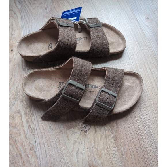 Birkenstock Shoes - Rick Owens x Birkenstock Arizona Army Felt Sandals EU 37